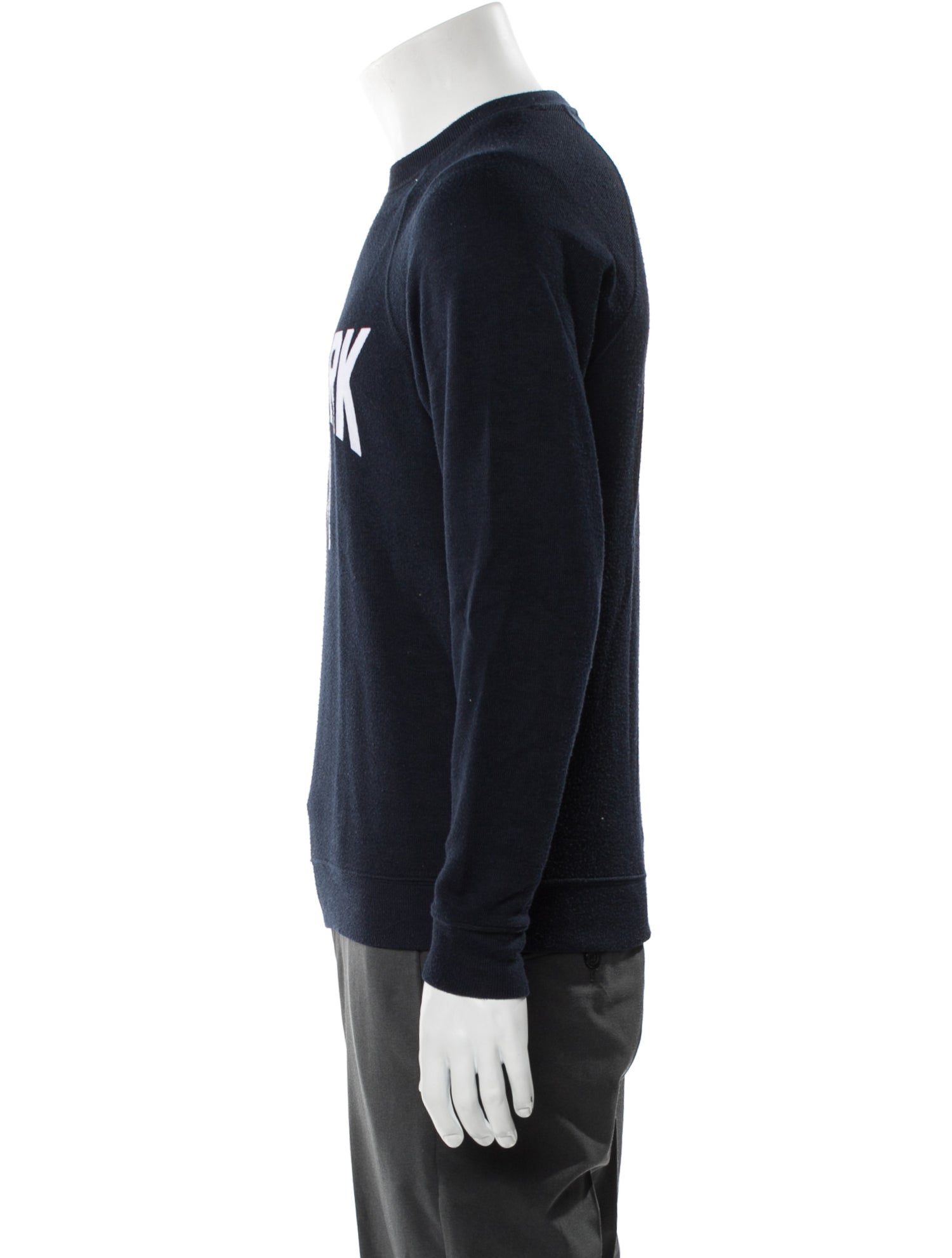 Sandro Graphic Print Crew Neck Pullover