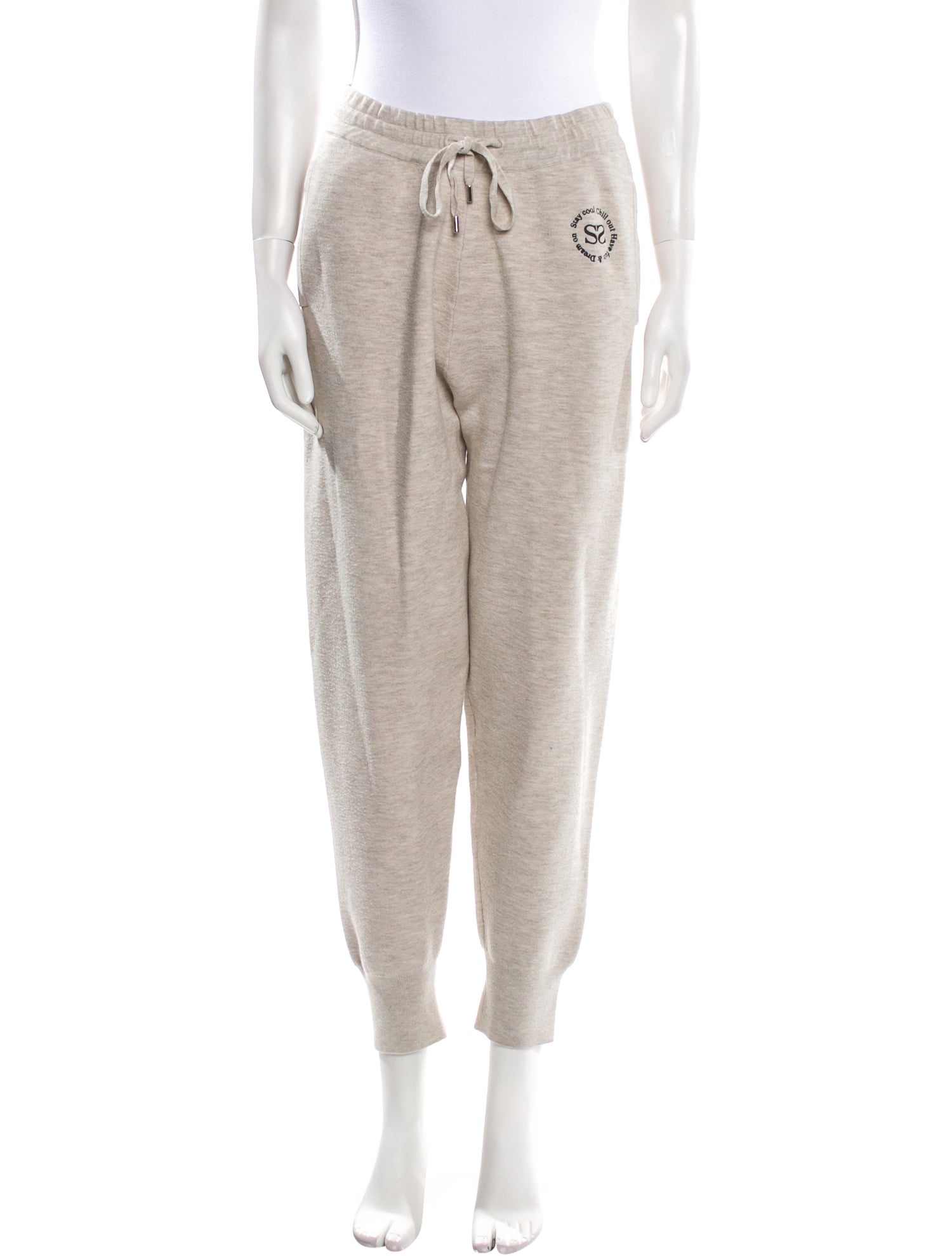 Sandro Embroidered Accent Sweatpants