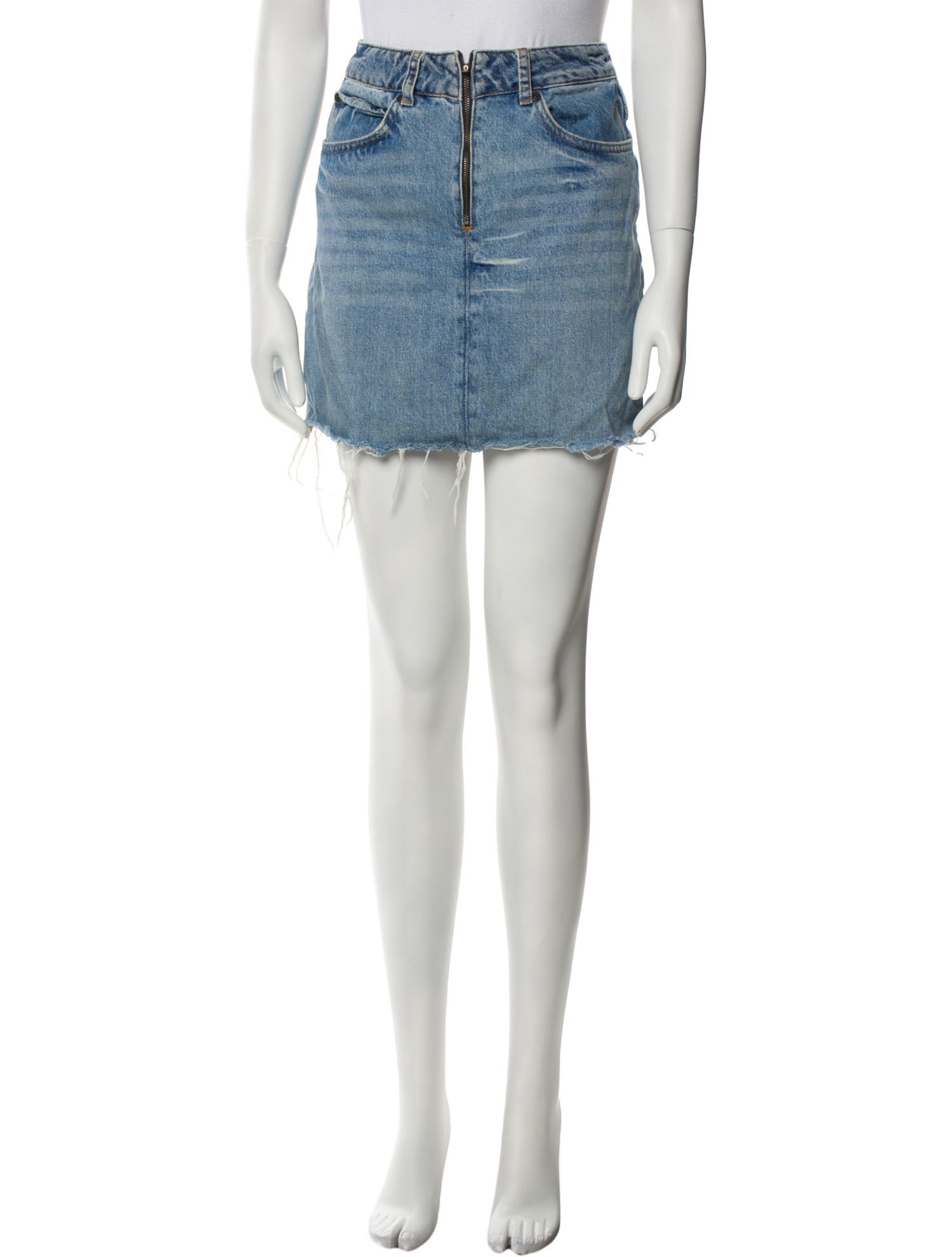 Sandro Distressed Accents Mini Skirt