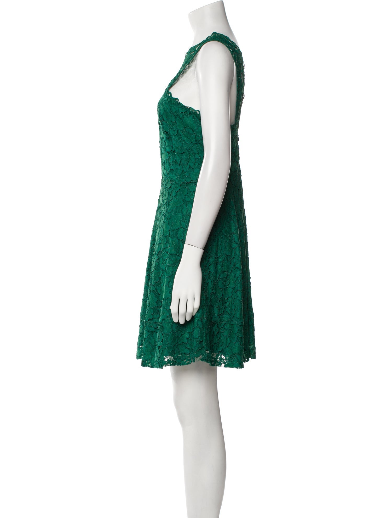 Sandro Lace Pattern Mini Dress