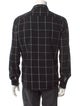 Sandro Plaid Print Long Sleeve Shirt