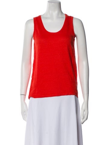 Sandro Tops Scoop Neck Sleeveless Top XS