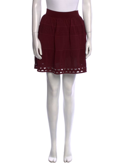 Sandro Mesh Accents Mini Skirt