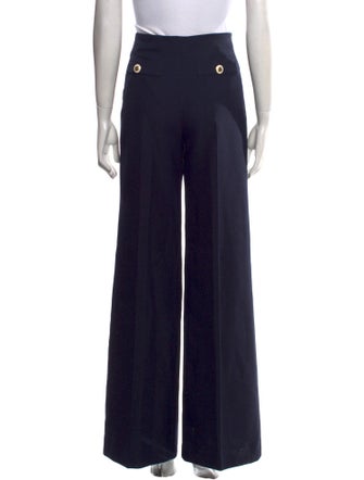 Sandro Virgin Wool Wide Leg Pants