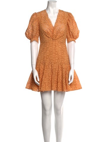 SANDRO Dresses Lace Pattern Mini Dress XS