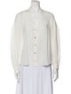 Sandro Silk V-Neck Button-Up Top