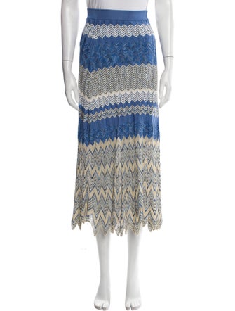 Sandro Printed Midi Length Skirt