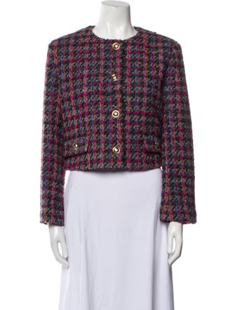 Sandro Tweed Pattern Bolero