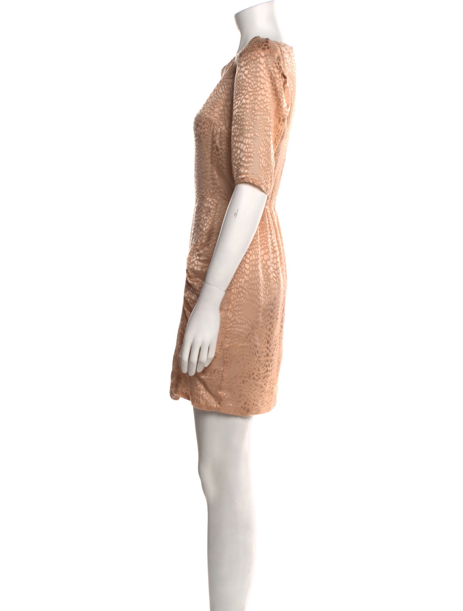 Sandro Scoop Neck Mini Dress