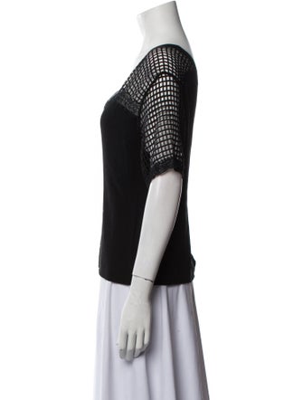 Sandro V-Neck Short Sleeve Top