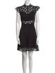 Sandro Lace Pattern Mini Dress