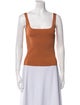 Sandro Square Neckline Sleeveless Top
