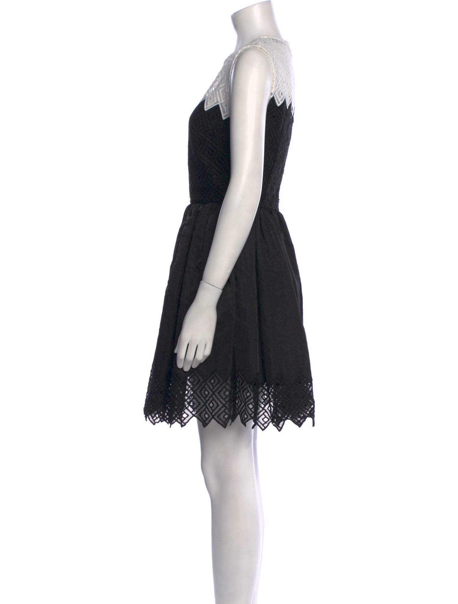 Sandro Crew Neck Mini Dress