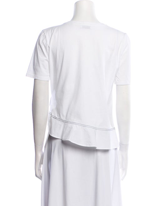 Sandro Crew Neck Short Sleeve Crop Top