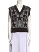 Sandro Wool Printed Sweater