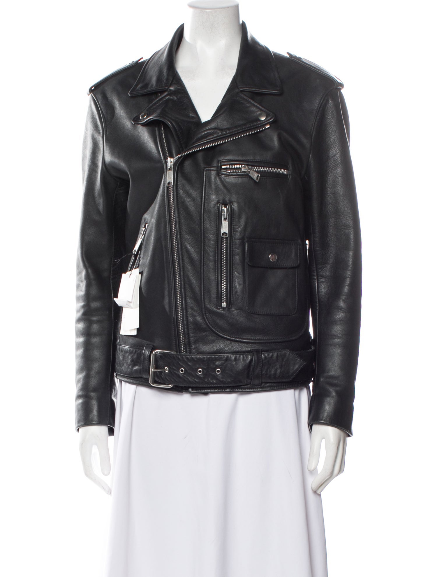 Sandro Leather Biker Jacket