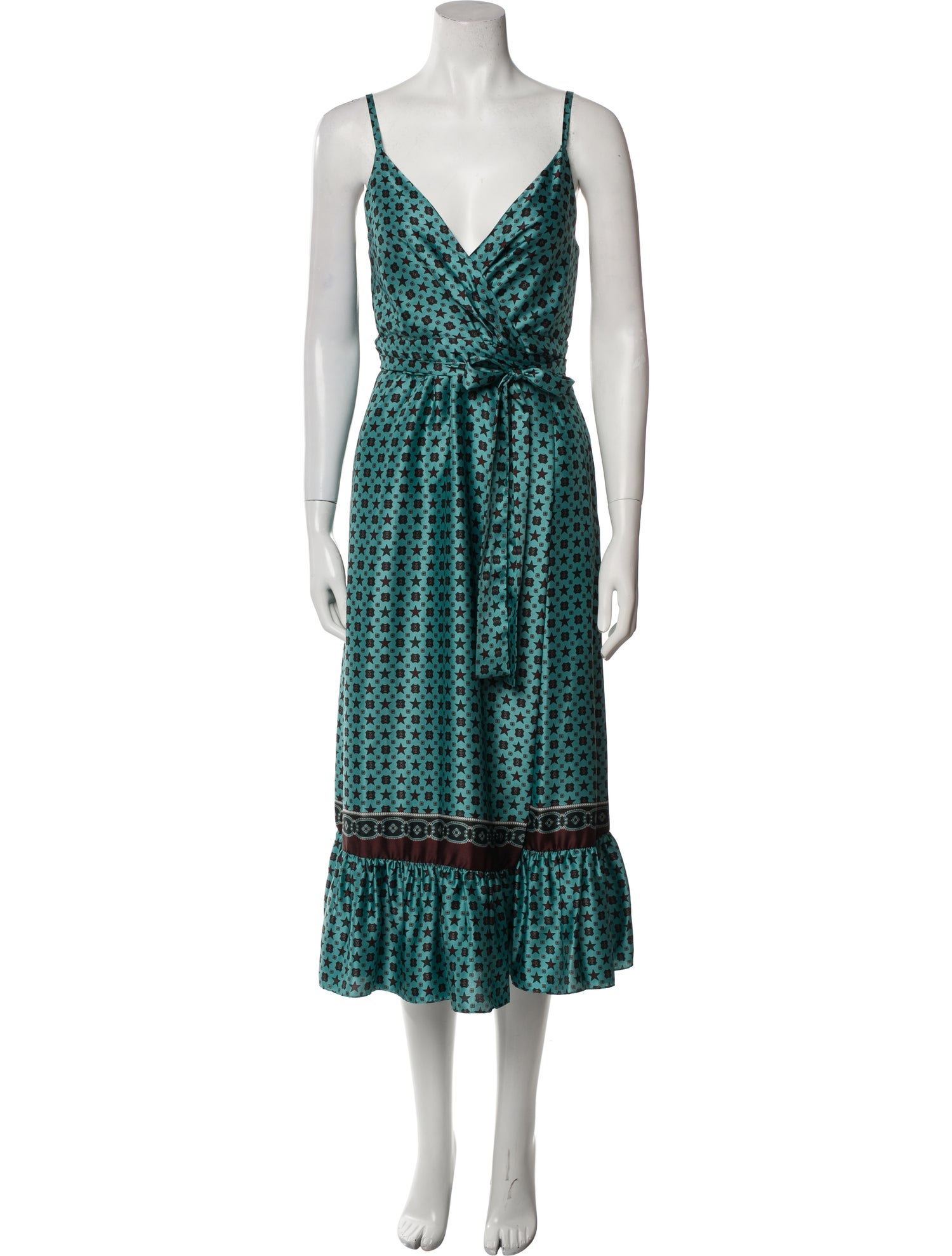 Sandro Printed Long Dress w/ Tags