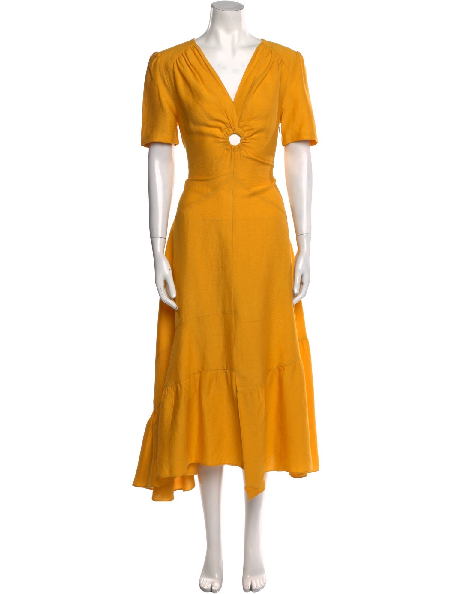 Sandro V-Neck Long Dress