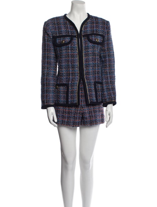 Sandro Tweed Tweed Pattern Short Set