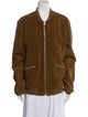 Sandro Leather Bomber Jacket