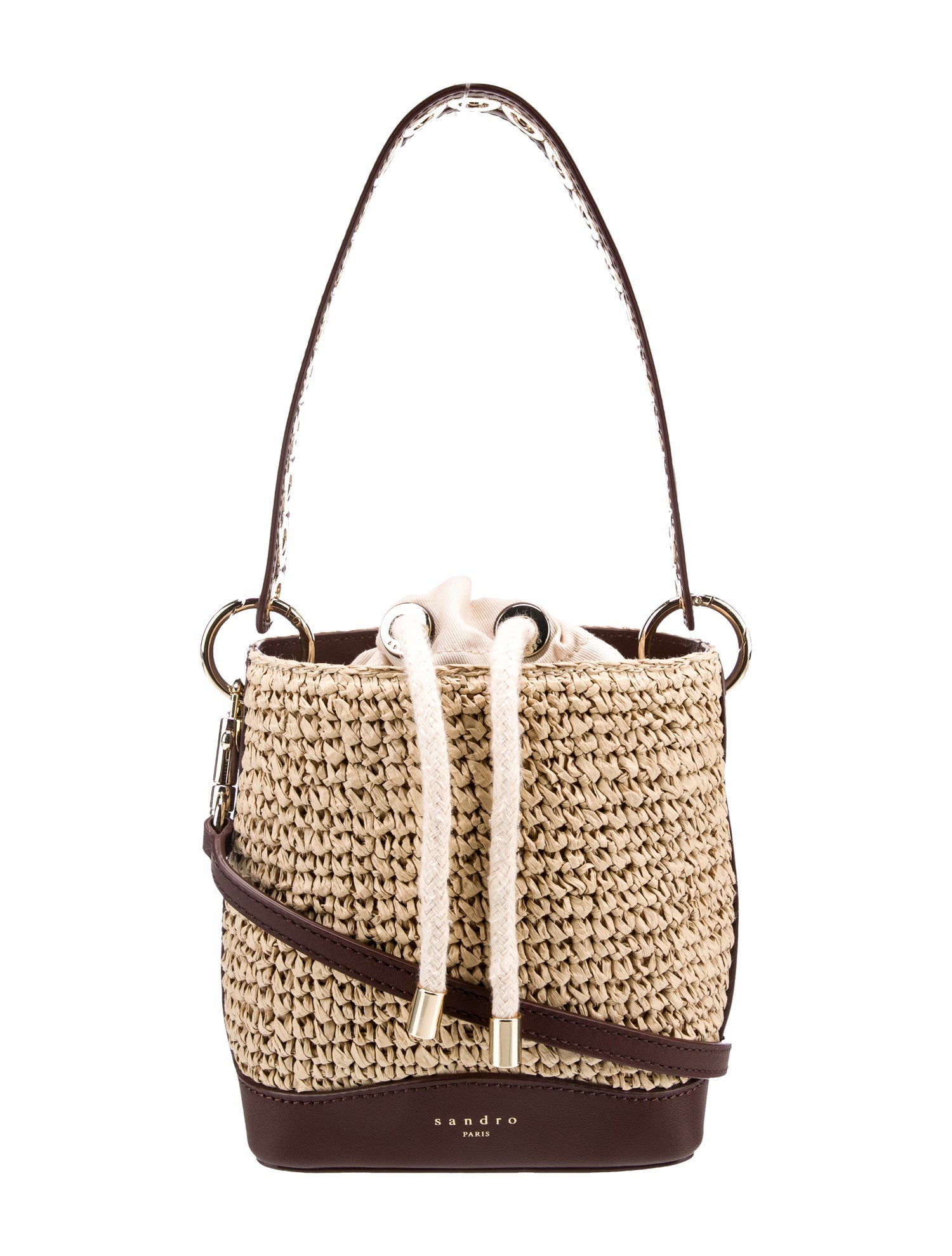 Sandro Tweed Bucket Bag