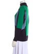 Sandro Colorblock Pattern Mock Neck Sweater