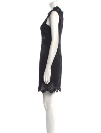 Sandro Lace Pattern Mini Dress