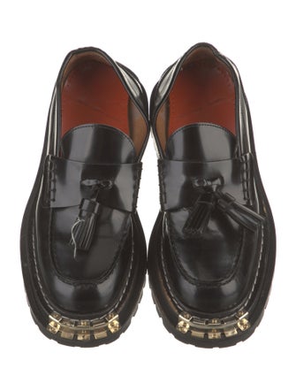 Sandro Leather Tassel Accents Sneakers