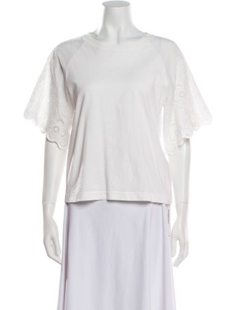 Sandro Bateau Neckline Short Sleeve T-Shirt