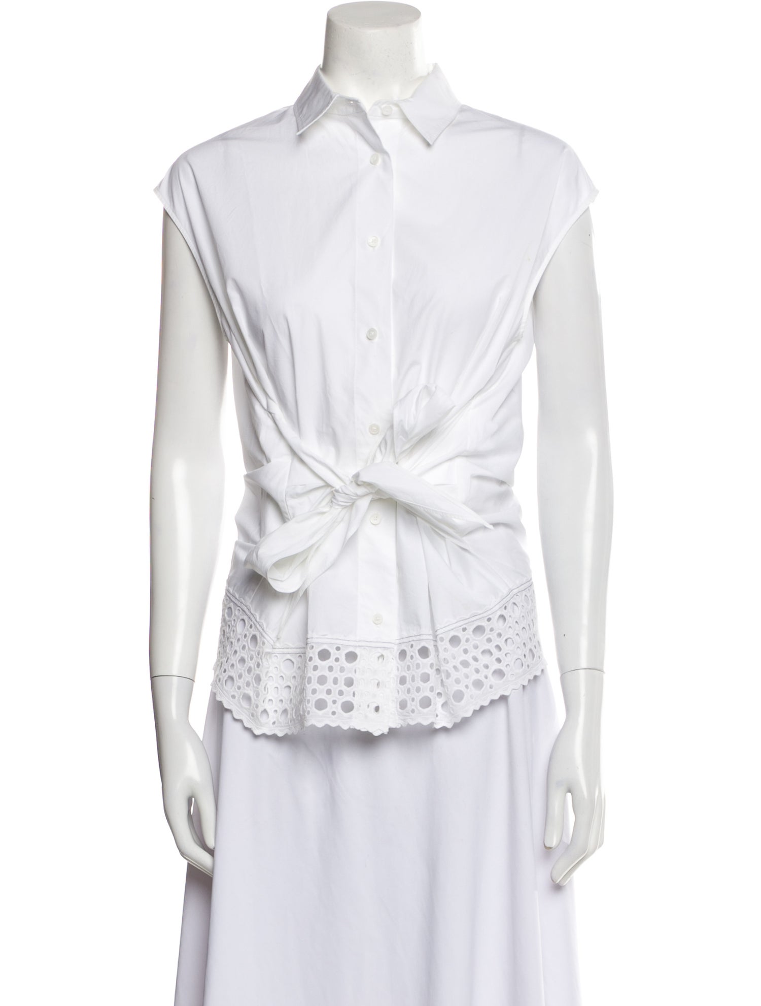 Sandro Sleeveless Button-Up Top