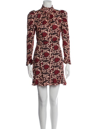 Sandro Floral Print Mini Dress