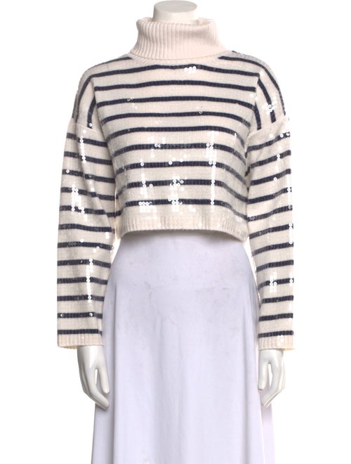 Sandro Wool Striped Crop Top