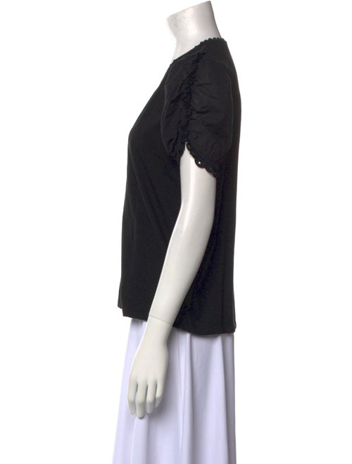 Sandro V-Neck Short Sleeve Blouse