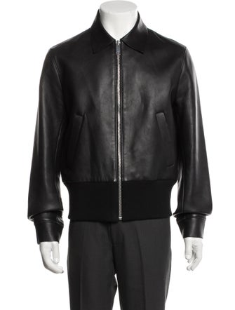 Sandro Lambskin Bomber Jacket