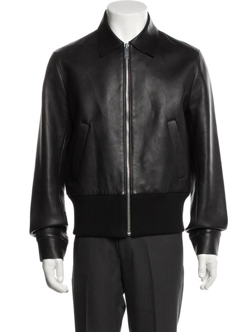 Sandro Lambskin Bomber Jacket