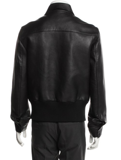 Sandro Lambskin Bomber Jacket