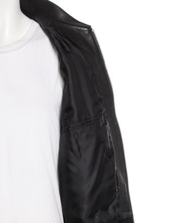 Sandro Lambskin Bomber Jacket