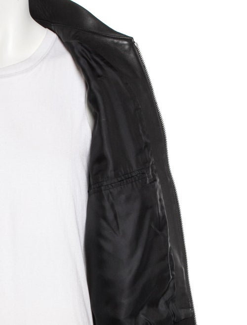 Sandro Lambskin Bomber Jacket