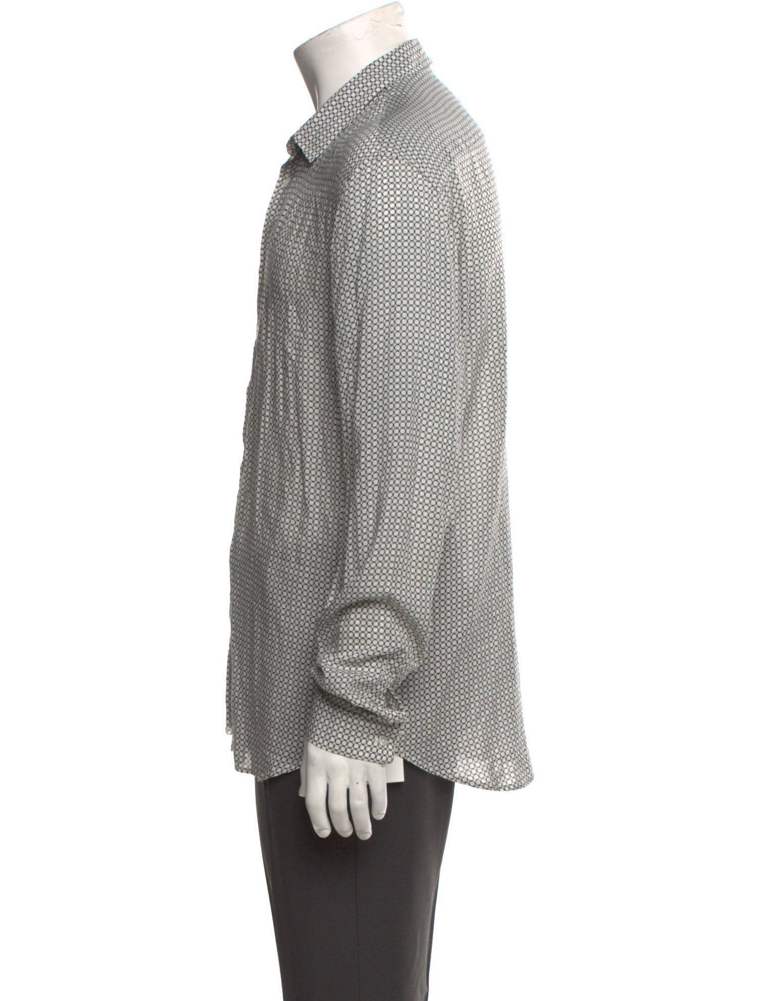 Sandro Printed Long Sleeve Shirt