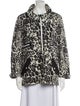 Sandro Animal Print Jacket