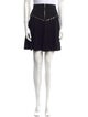 Sandro Pleated Accents Knee-Length Skirt