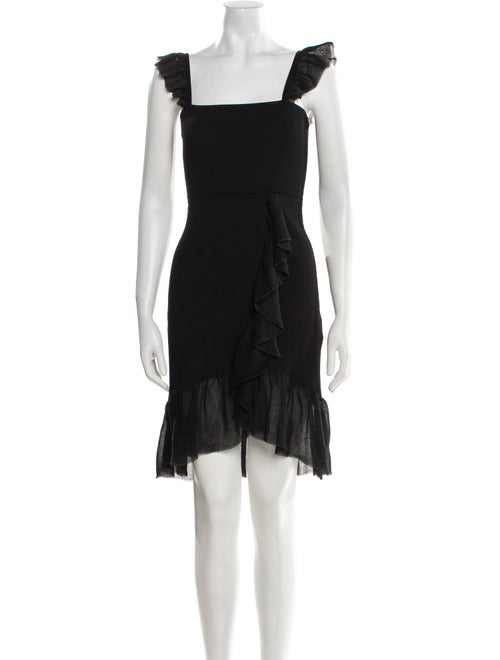 Sandro Square Neckline Knee-Length Dress