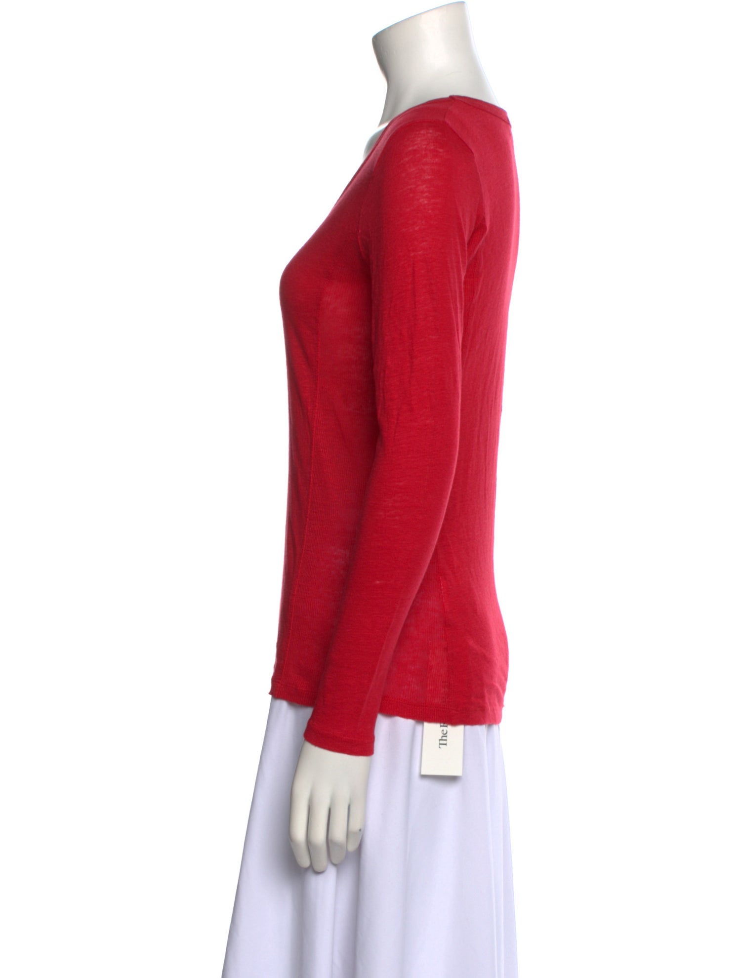 Sandro Linen Scoop Neck T-Shirt