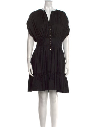 Sandro V-Neck Mini Dress