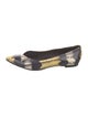 Sandro Python Animal Print Flats
