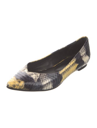 Sandro Python Animal Print Flats