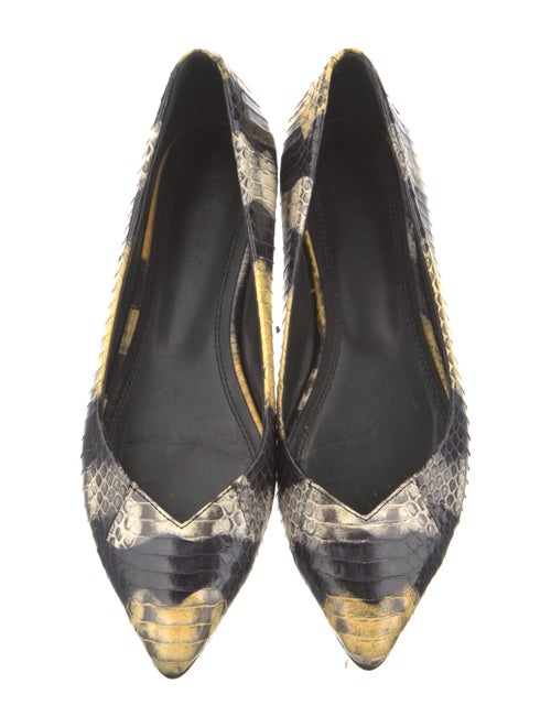Sandro Python Animal Print Flats