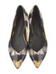 Sandro Python Animal Print Flats