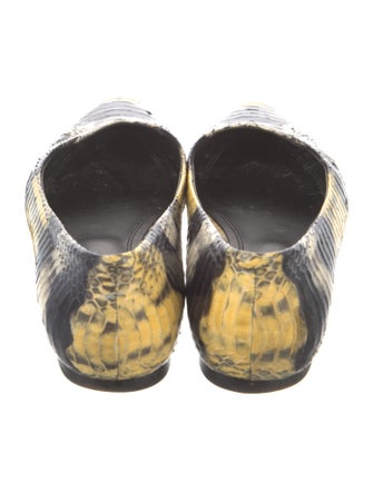 Sandro Python Animal Print Flats