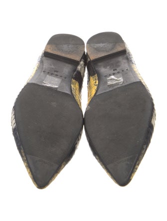 Sandro Python Animal Print Flats